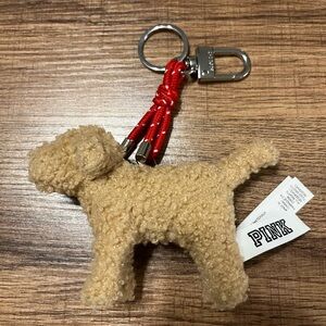 PINK Victoria's Secret dog keychain